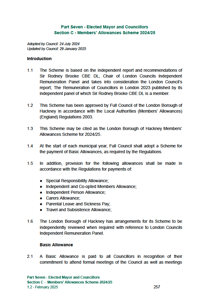 Icon for PART 7C - Members’ Allowances Scheme document