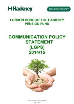 Icon for Pension Fund Communications Policy Statement 2014-15 document