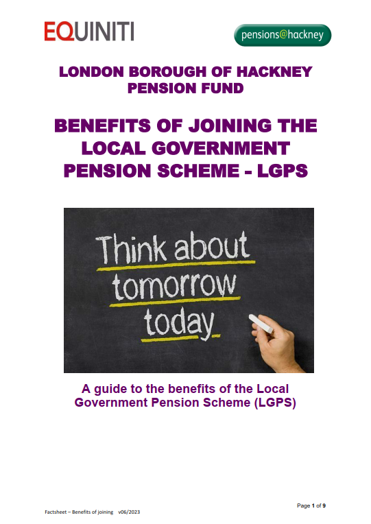 Icon for Benefits of Joining the LGPS document
