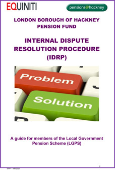 Icon for Internal Dispute Resolution Procedure (IDRP) document
