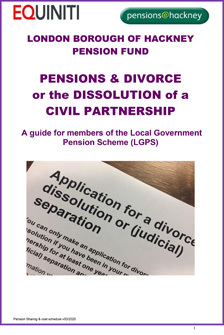 Icon for Pensions on Divorce or Dissolution of a Civil Partnership document