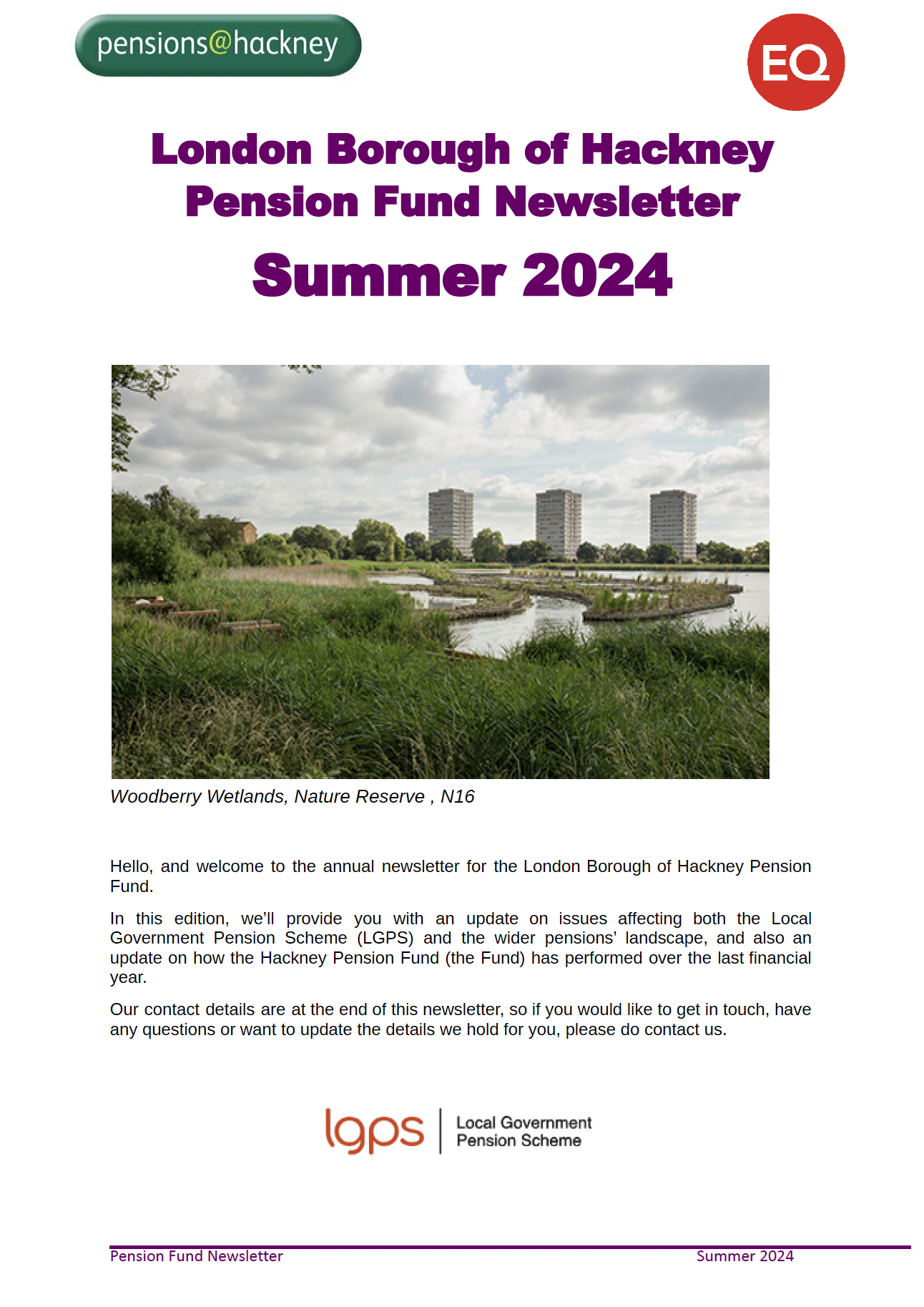 Icon for Hackney Newsletter Summer 2024 document