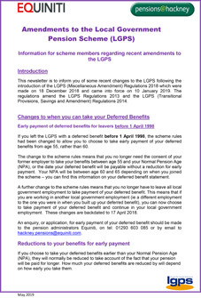 Icon for LBHPF Member Update May 2019 - Amendments to the Local Government Pension Scheme document